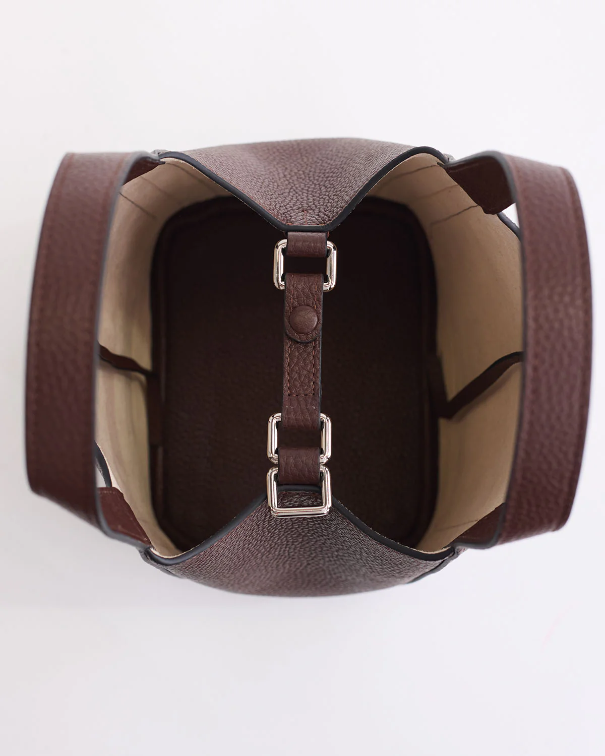 Alexie Tote: Coffee Pebbled Leather - Image 4