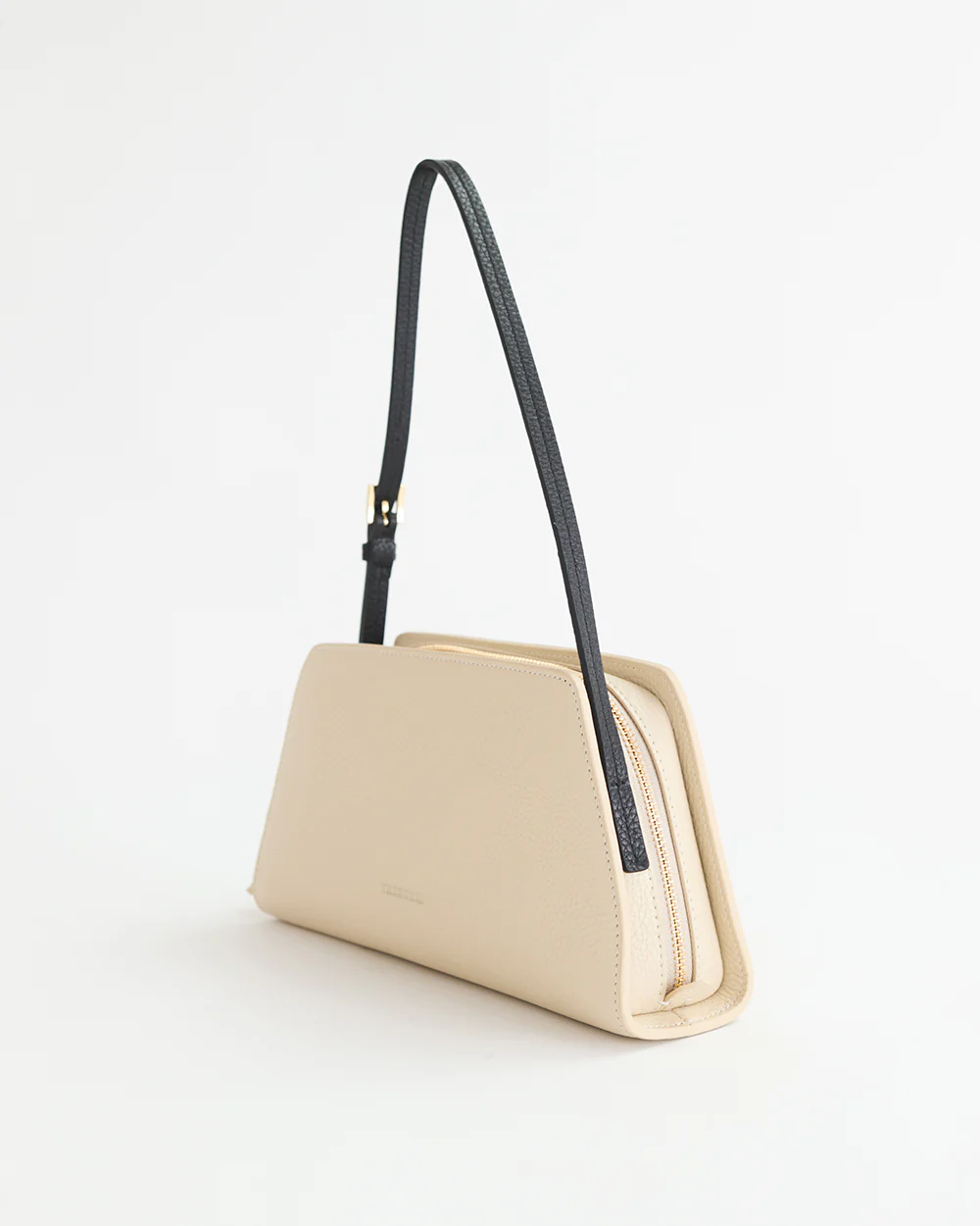 Clara Bag: Oat / Black with Gold - Image 3