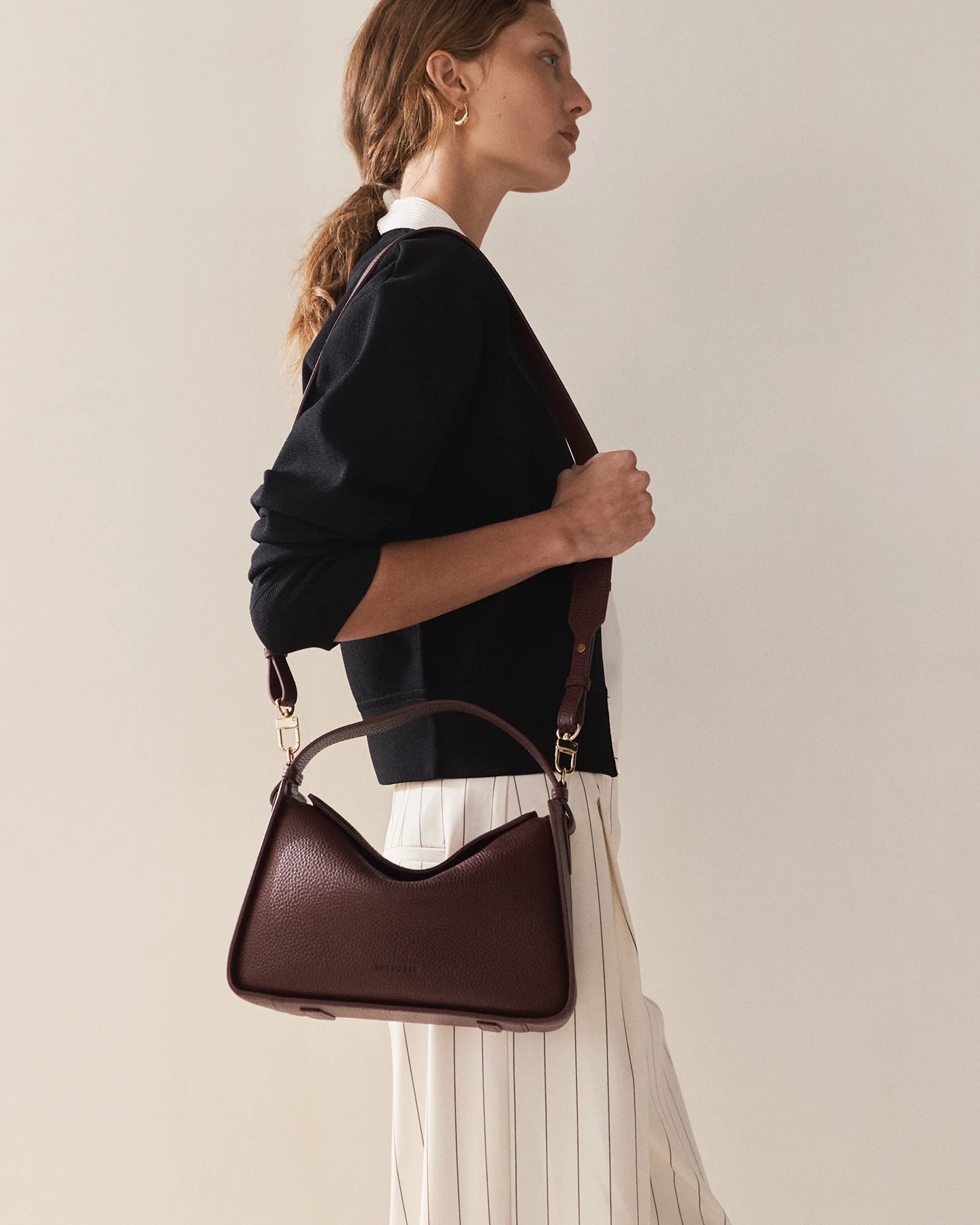 Clementine Bag: Plum with Gold - Image 11