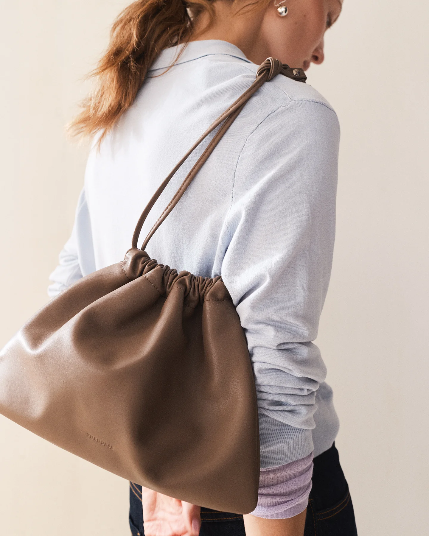 Fin Drawstring Bag: Mushroom - Image 8