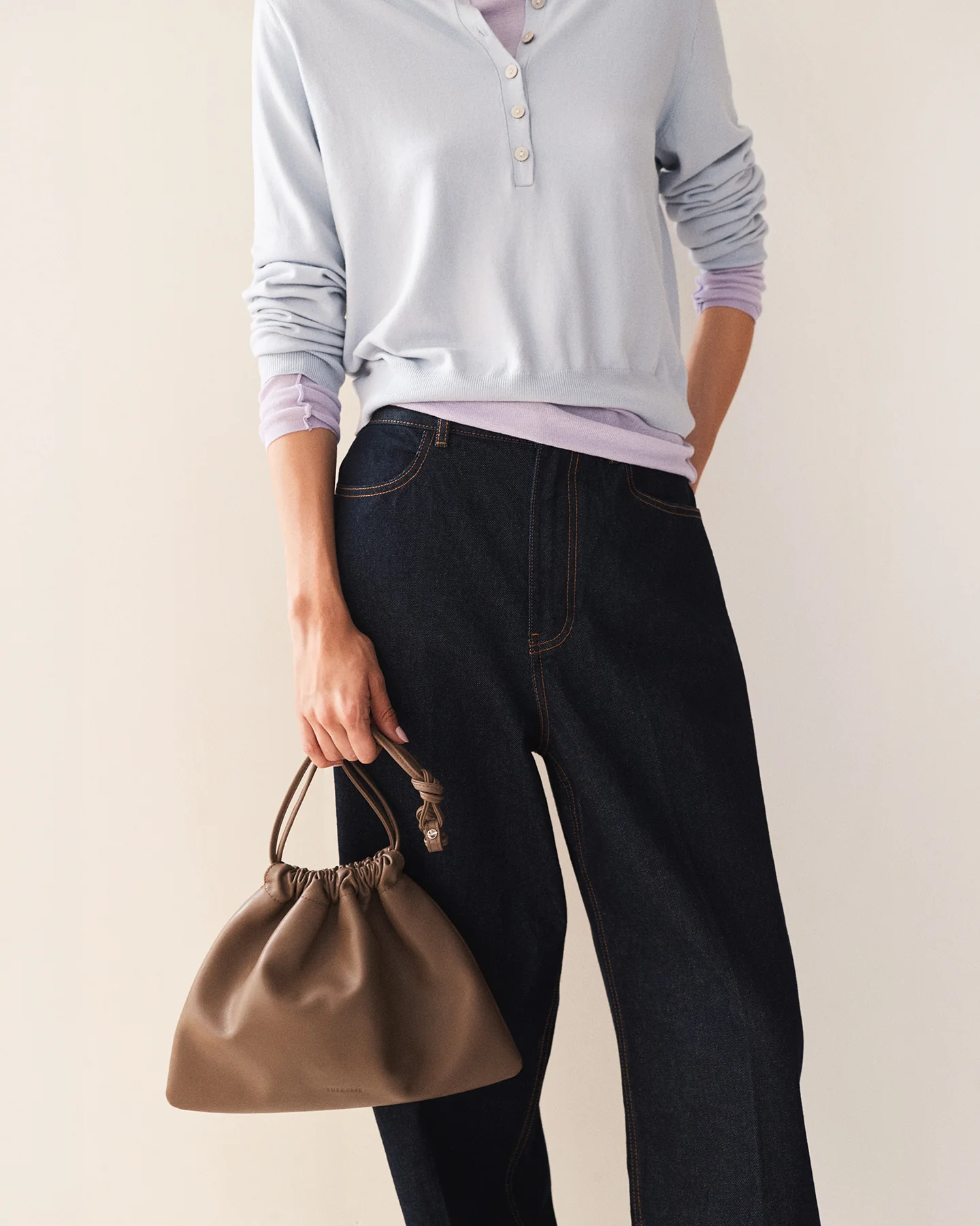 Fin Drawstring Bag: Mushroom - Image 9